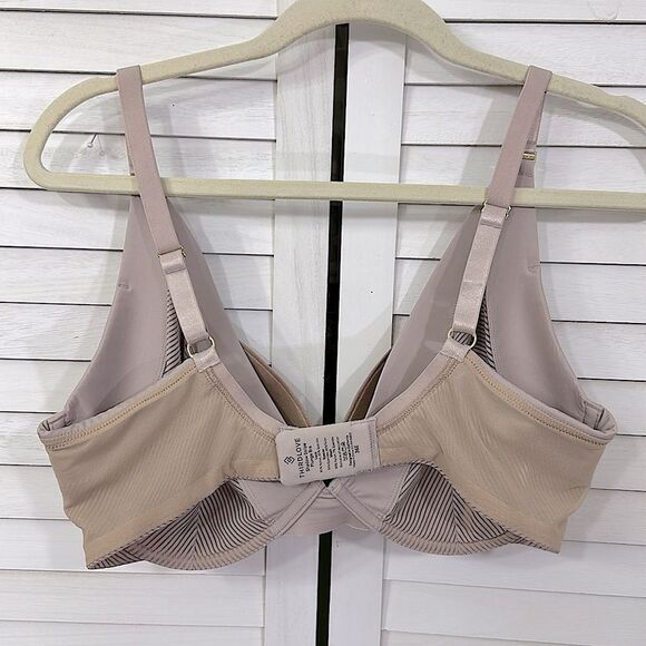 ThirdLove Plunge Push Up Bra 36E Taupe Underwire - Picture 8 of 12